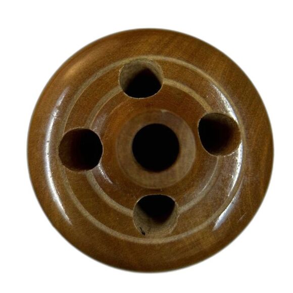 (3) Vintage Turned Wood Trinket Boxes (1) Signed by Pedro - Picture 3 of 8